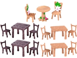 Conjunto Com 5 Miniaturas De Resina Para Decoração De Bonsai, Incluindo Peças Artesanais Para Paisagismo.