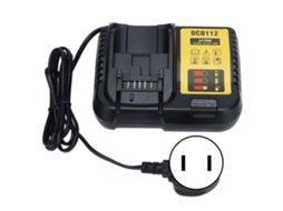 Carregador de bateria de lítio de alta eficiência, carregador rápido para baterias de lítio de 12 V a 20 V máx. DCB112