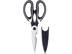 Tijeras De Cozinha Versáteis, Design Ergonômico, Aço Inoxidável Afiado, Abridor De Garrafas E Protetor De Lâmina
