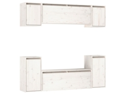 Tv Cabinet Set, Tv Cabinet Sets Vidaxl Branco Madeira De Pinho (n/a)
