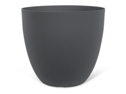 Vaso - GARDEN ID - Phoenix Antracite - 38 x 34 cm - 100 reciclado e reciclável - Resistente ao gelo e aos raios UV - Para exterior