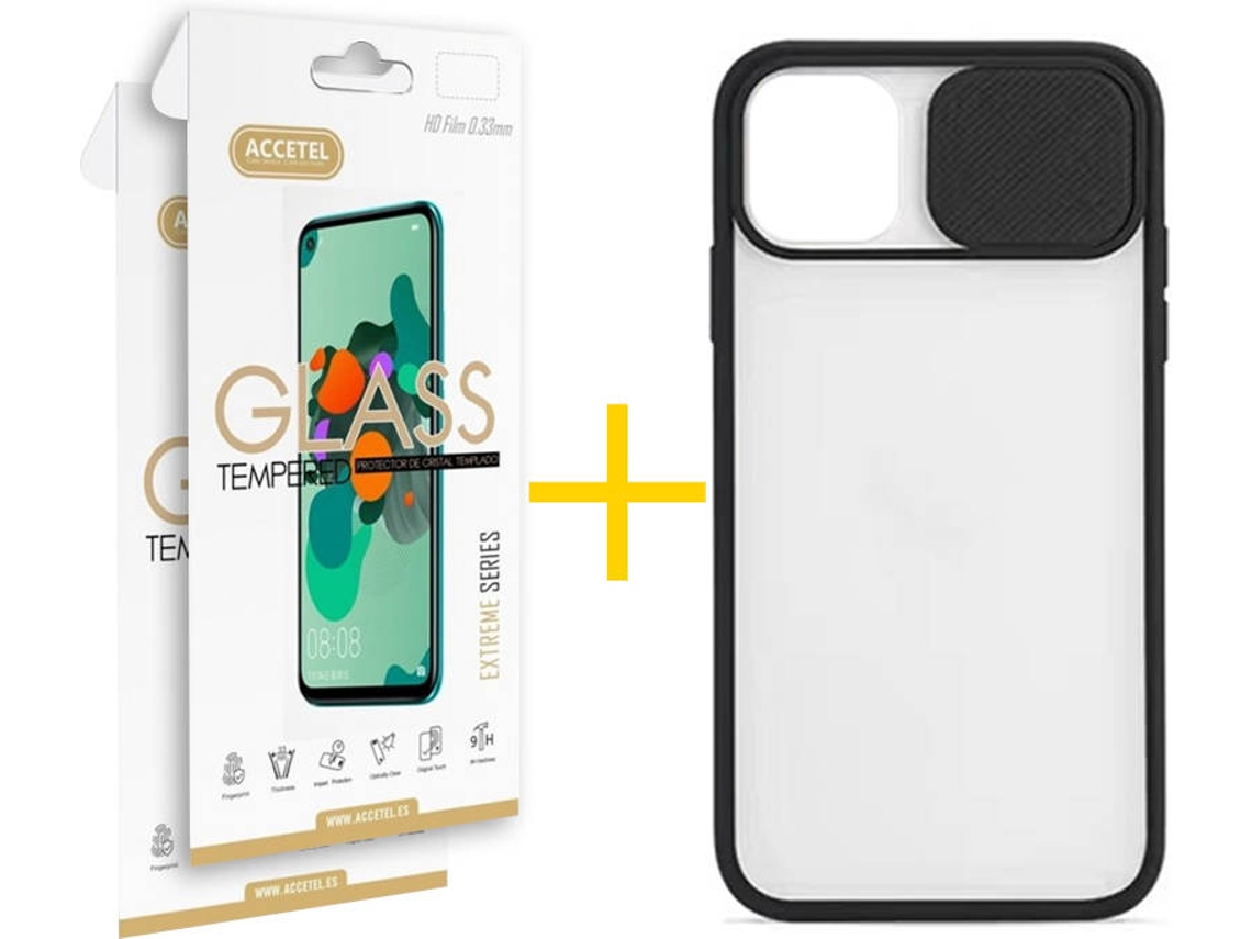 Kit Capa + Película 2 X iPhone 12 Pro Max Skyhe Gel Protection Preto