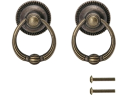 Puxadores Em Liga De Zinco Com Acabamento Bronze Antigo, Conjunto De 2 Peças, Para Portas De Armário