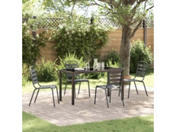 Vidaxl Conjunto De Jantar Para Jardim 5 Unid. Antracite