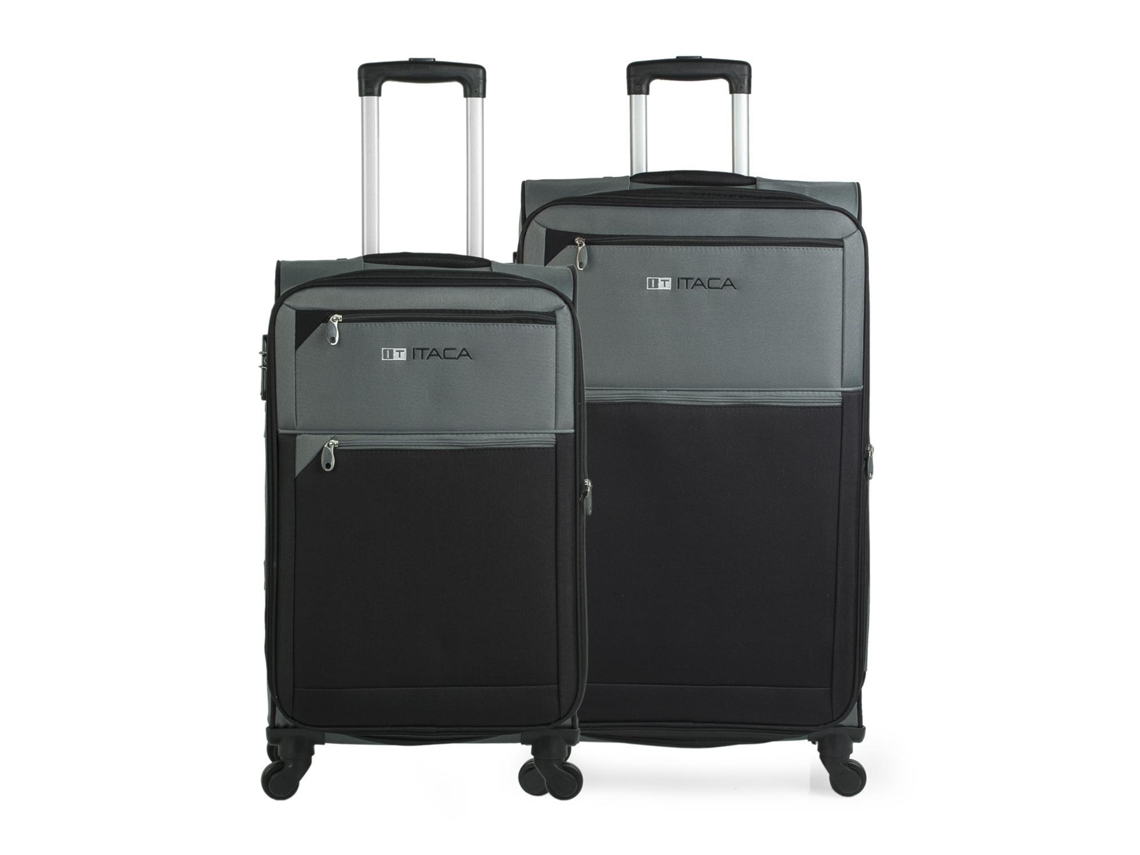 Conjunto de Malas de Viagem ITACA Médio e Grande Tamesis Cinzento