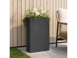 Vidaxl Vaso De Jardim Antracite 50 X 20 X 75 Cm Aço Laminado A Frio