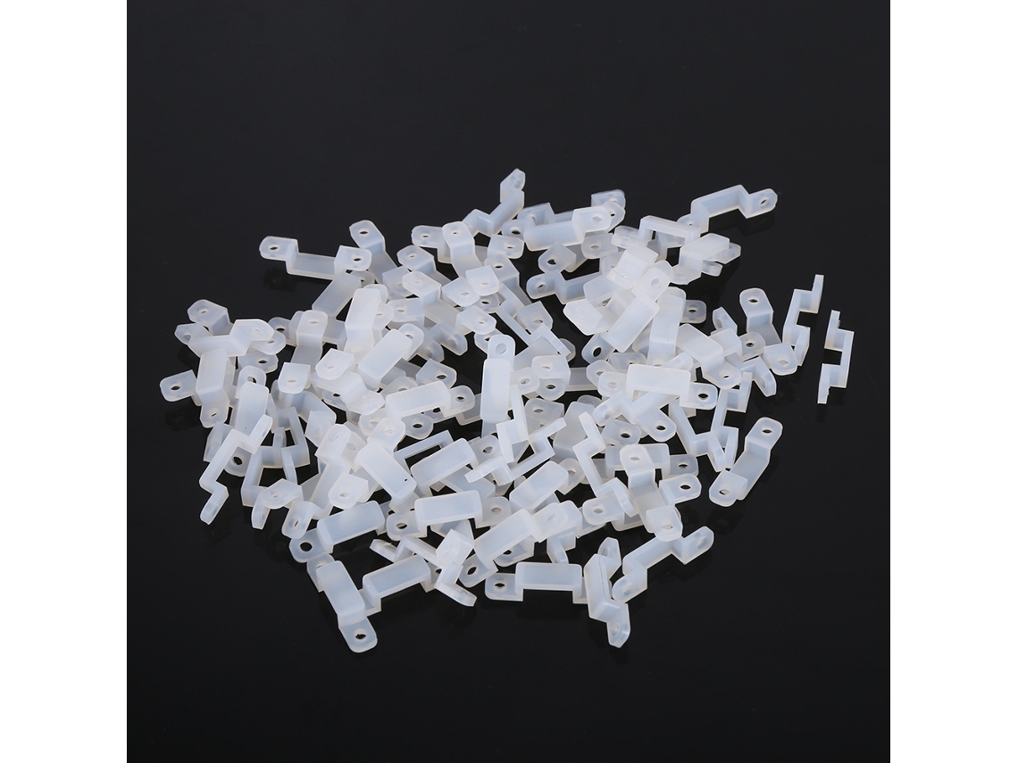 2026 pinza de Silicona de 8mm para Fixar Fitas Led Rgb 3528 5050 1210, 100 Unidades