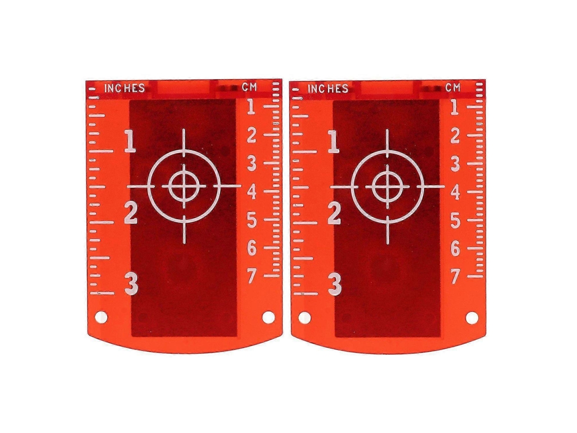 Conjunto De 2 Alvos Laser De Alta Visibilidade, Plástico Abs, Compatível Com Níveis Laser