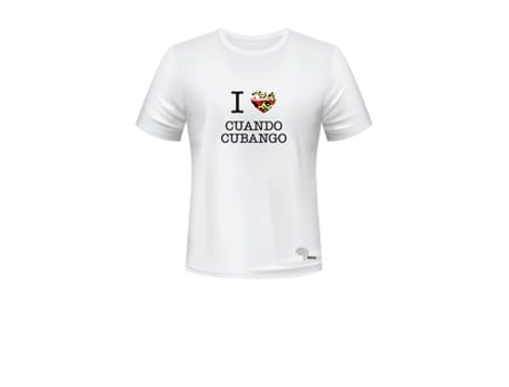 T-shirt Unissexo MESSU I Love Cuando Cubango XXL