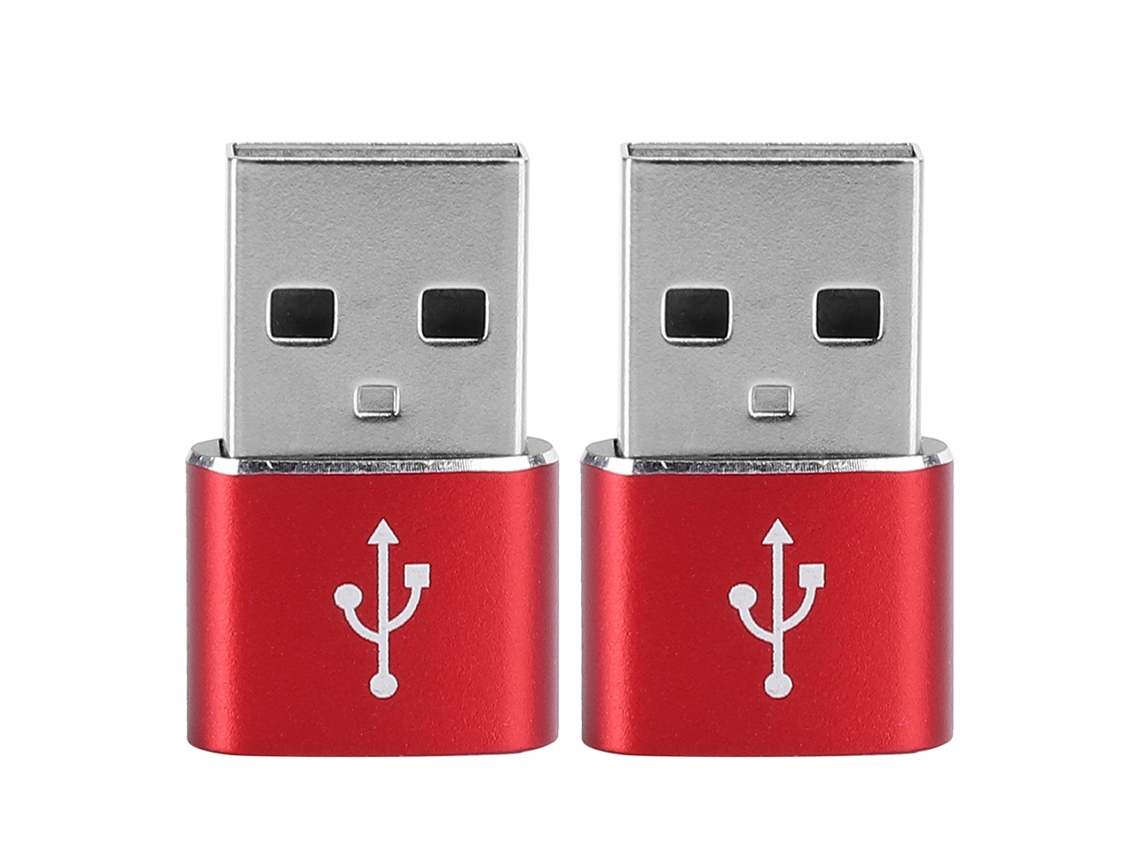 Adaptador Type C para USB EOOCOO (rápido, leve, vermelho)