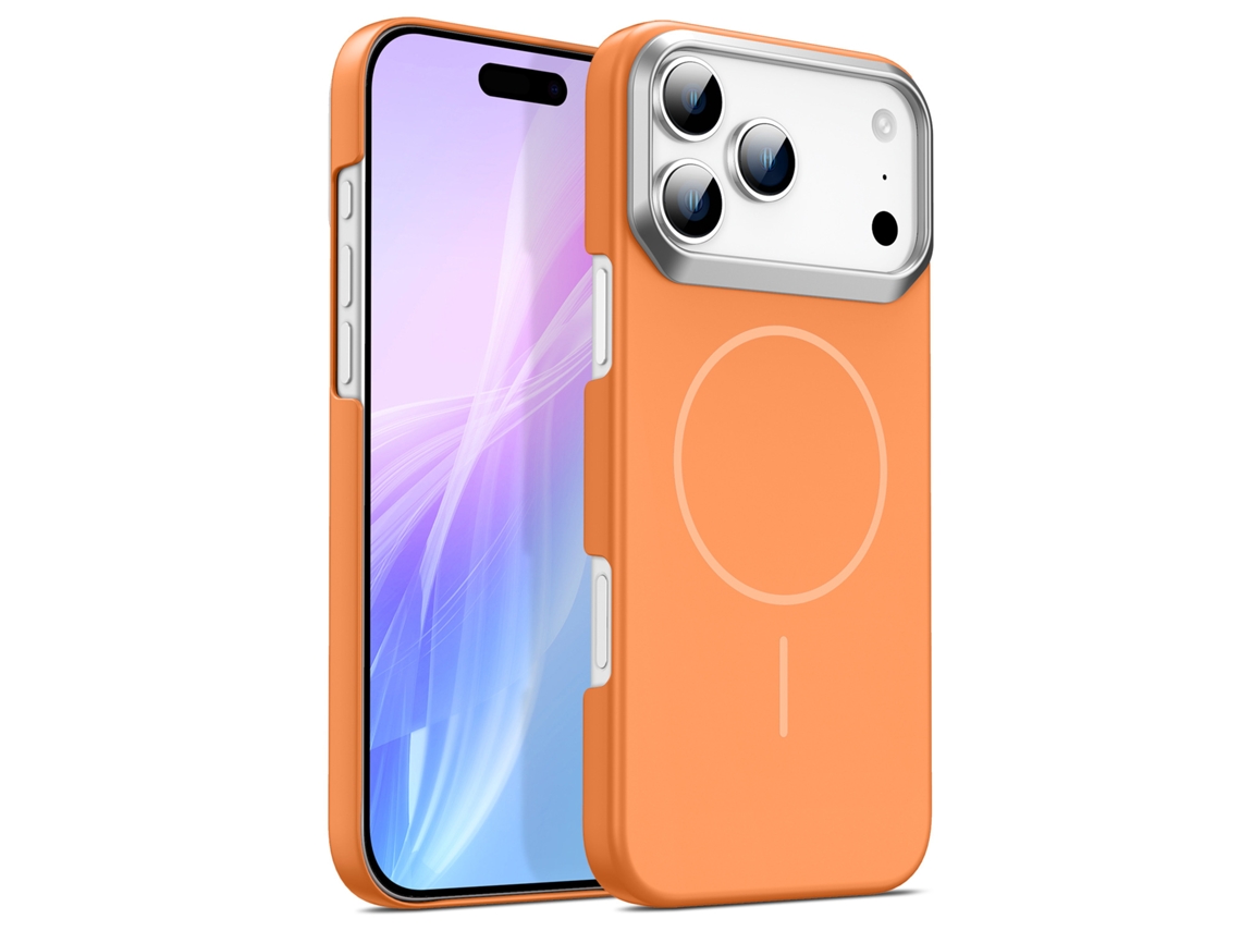 Capa Para Iphone 17 Pro, Resistente A Quedas, Laranja