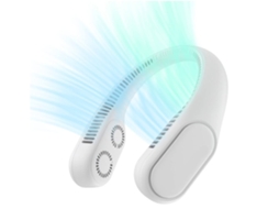 Ventilador De Pescoço Quatro Turbo Ventilador De Pescoço Portátil Sem Lâmina Atualizado Design Vestível De 4000mah Recarregável Branco Lalamoli