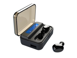 Auriculares Bluetooth True Wireless 5.0 Mini Lcd Binaural Talk de Alta Capacidade Preto