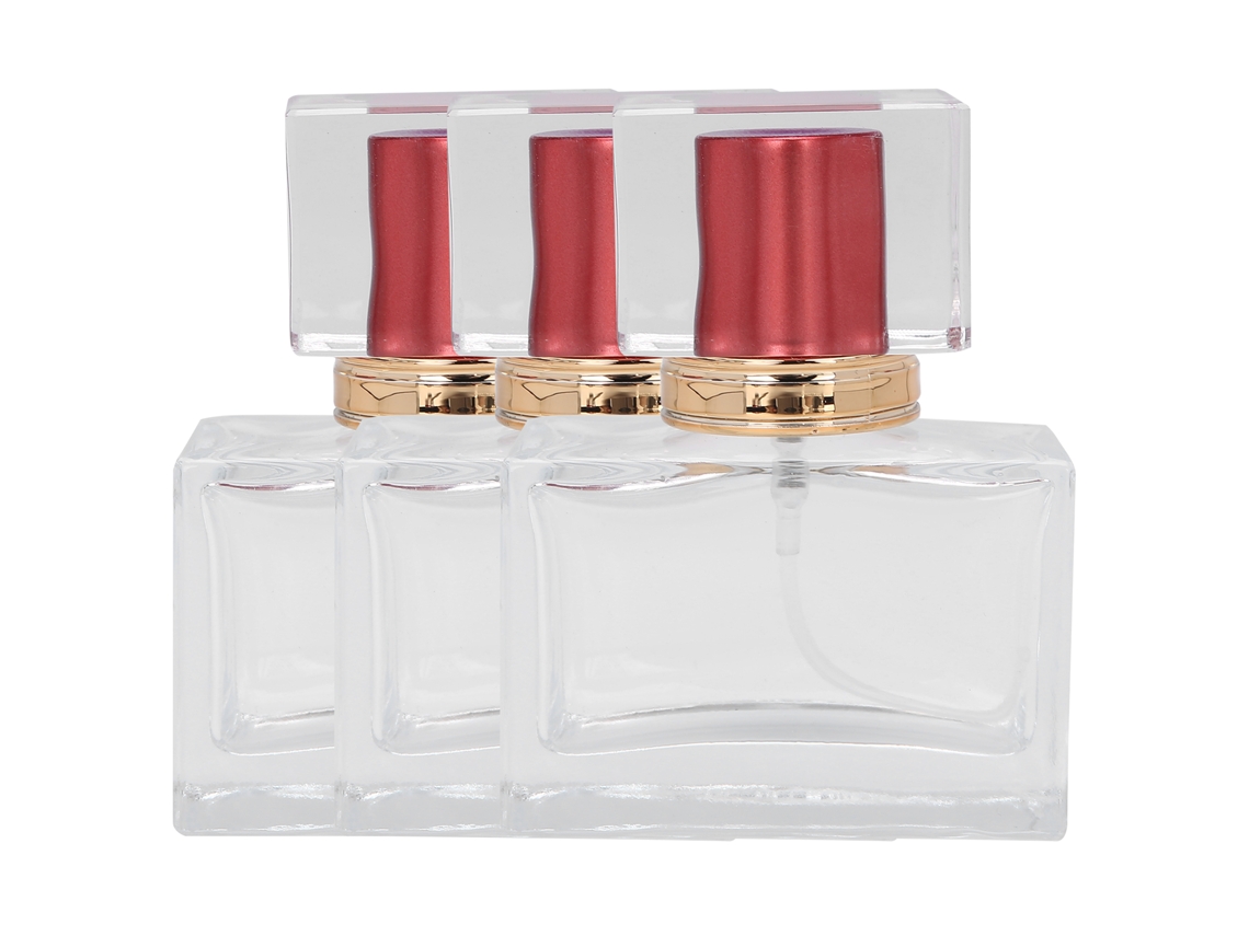 3pcs Frasco De Perfume Vazio Refilável Em Vidro Atomizador De Cosméticos 30ml
