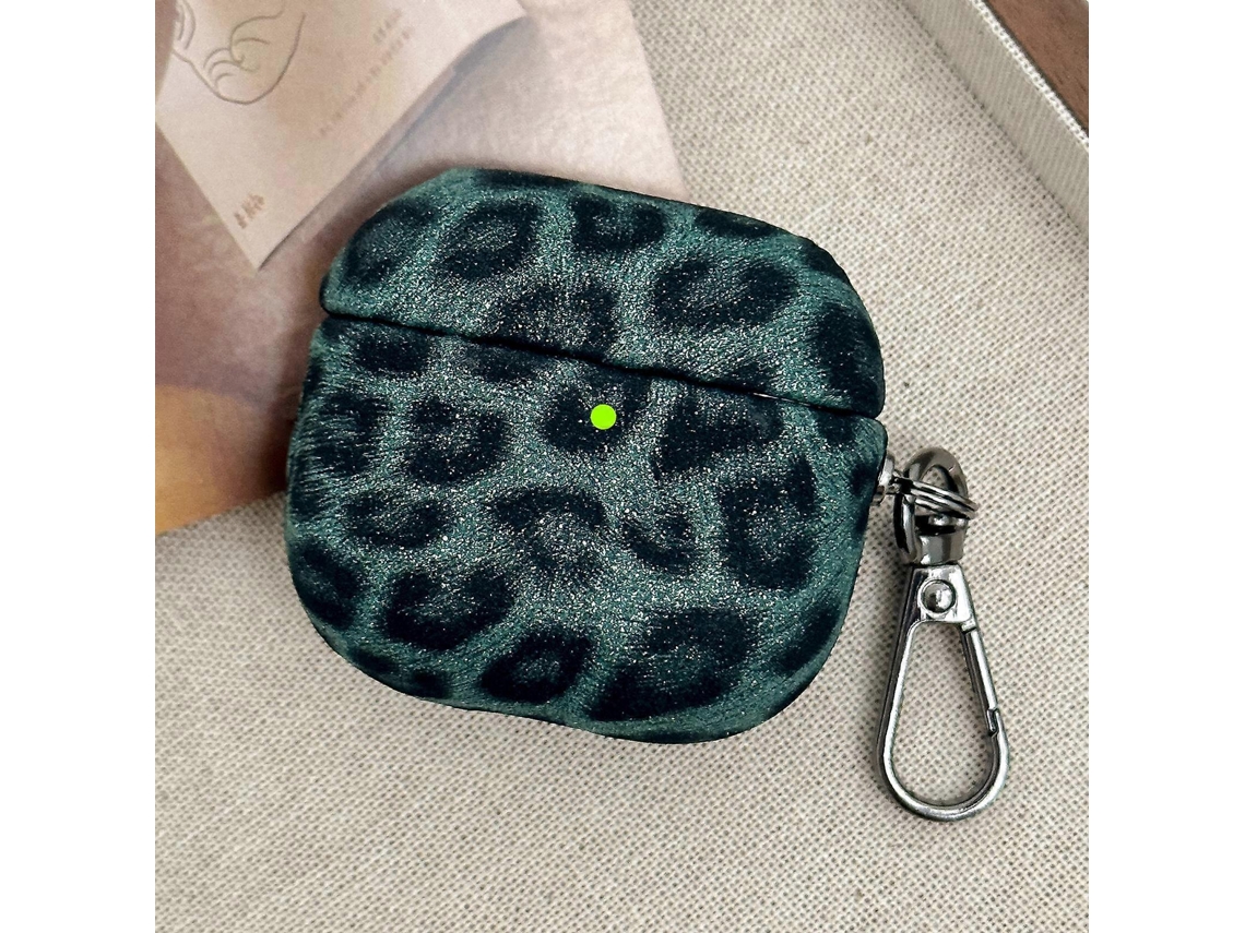 Capa De Policarbonato Para Fones De Ouvido Sem Fio Airpods 3 Com Textura De Leopardo