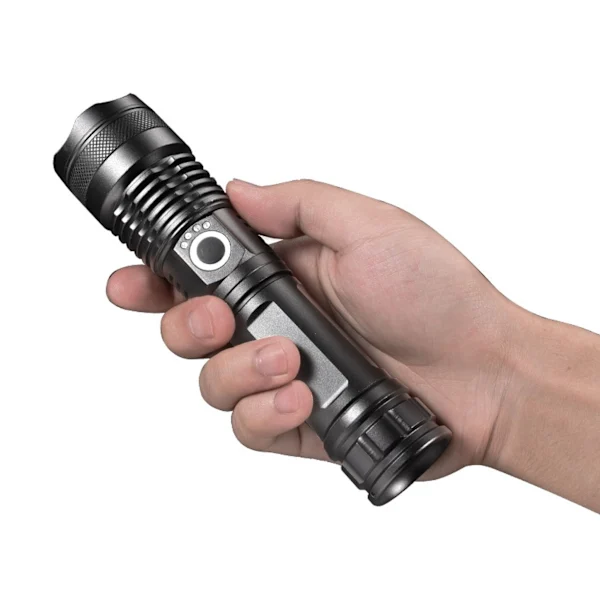 Lanterna Led Militar Tática Recarregável Via Usb