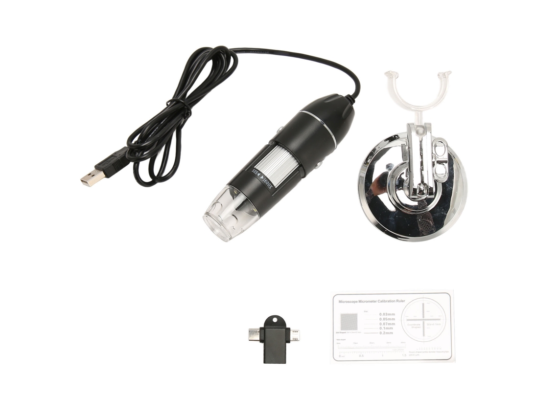 Aetheria microscópio Digital Usb 1600x 8 Led Hd Portátil para Windows os X Android