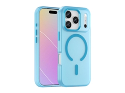 Capa Híbrida Translúcida Para Iphone 17 Pro - Tpu E Pc Com Magsafe | Fosca - Azul