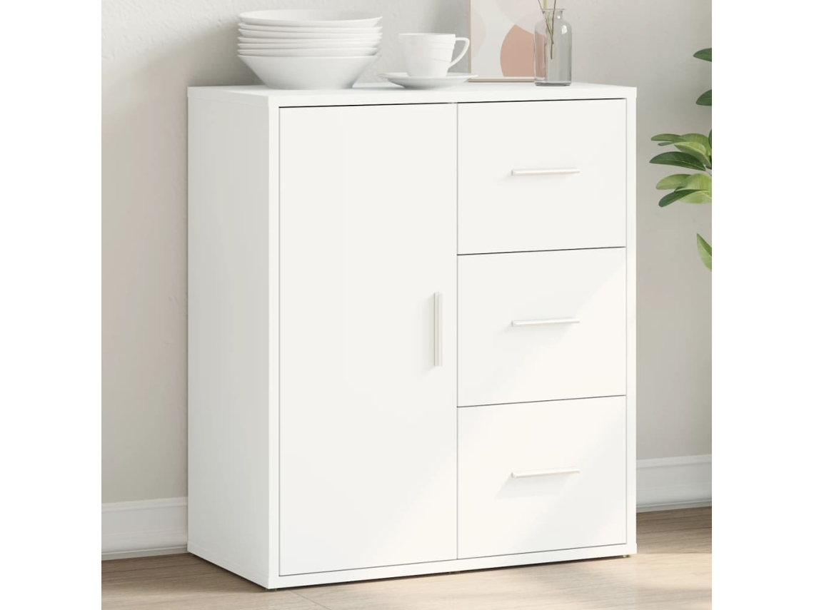 Vidaxl Aparador 60x31x70 Cm Derivados De Madeira Branco