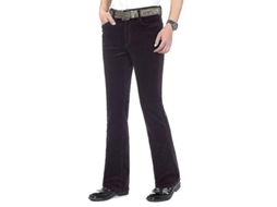 Fasst pantalones Casuales de Pana Elásticos para Hombre Con Pie Campana Estilo Smart Casual Otoño