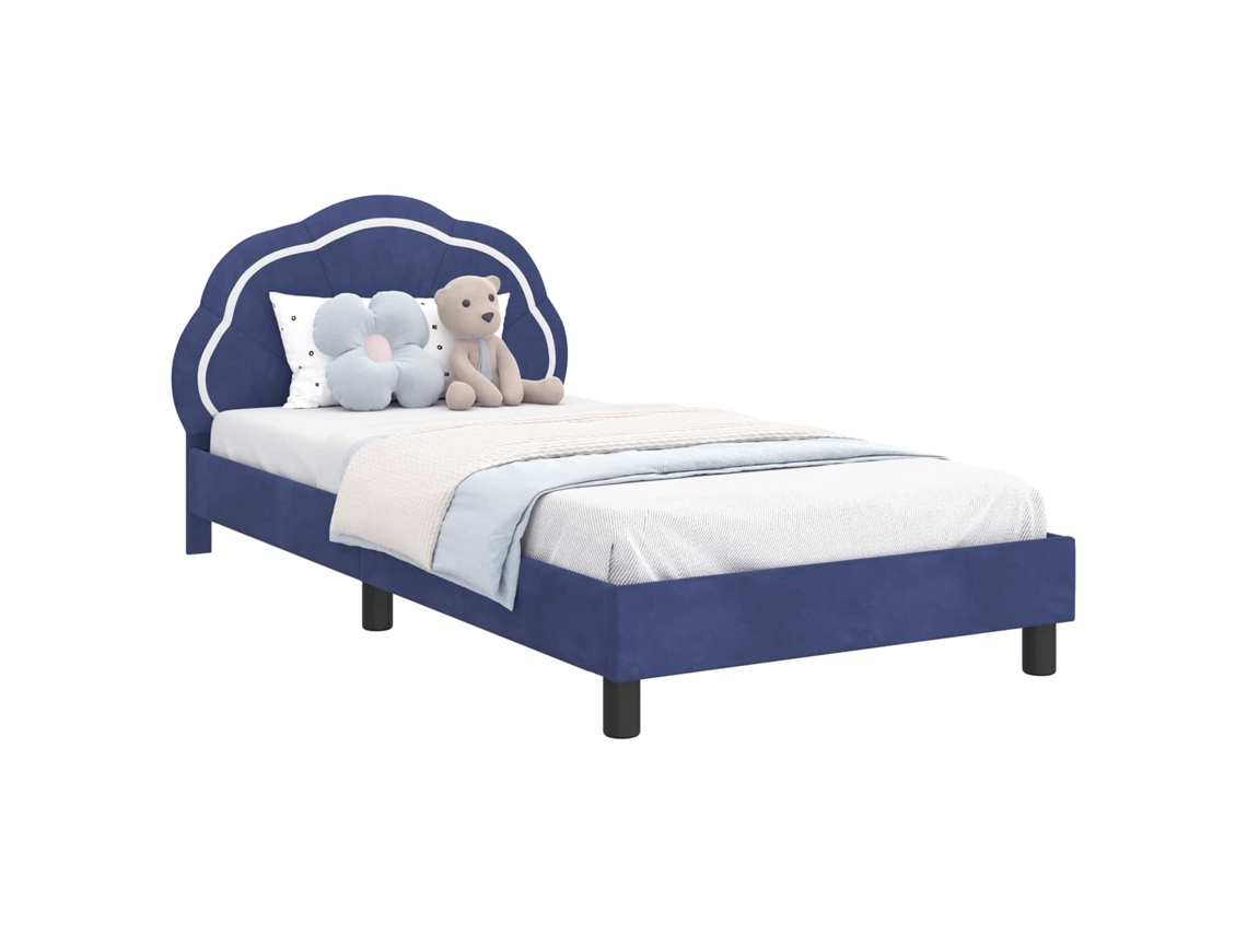 Estrutura de Cama Infantil com Cabeceira Azul Polícia MAISON EXCLUSIVE