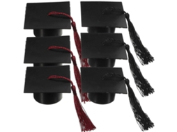Conjunto De 6 Caixas Para Lembrancinhas De Formatura Com Chapéus E Borlas, Perfeitas Para Doces E Doces. Hengjian