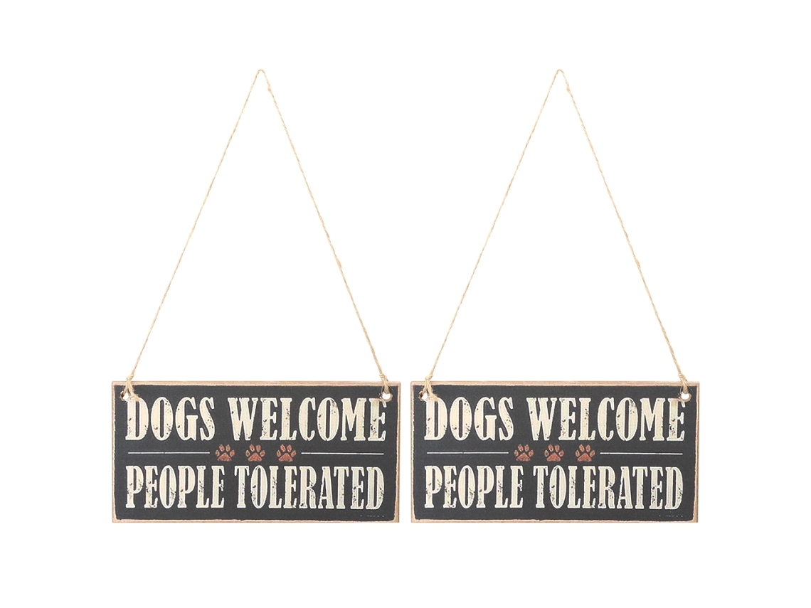 Baok-2 Peças De Placa De Madeira Pendente Para Porta Janela Parede Diy Decoração Festiva