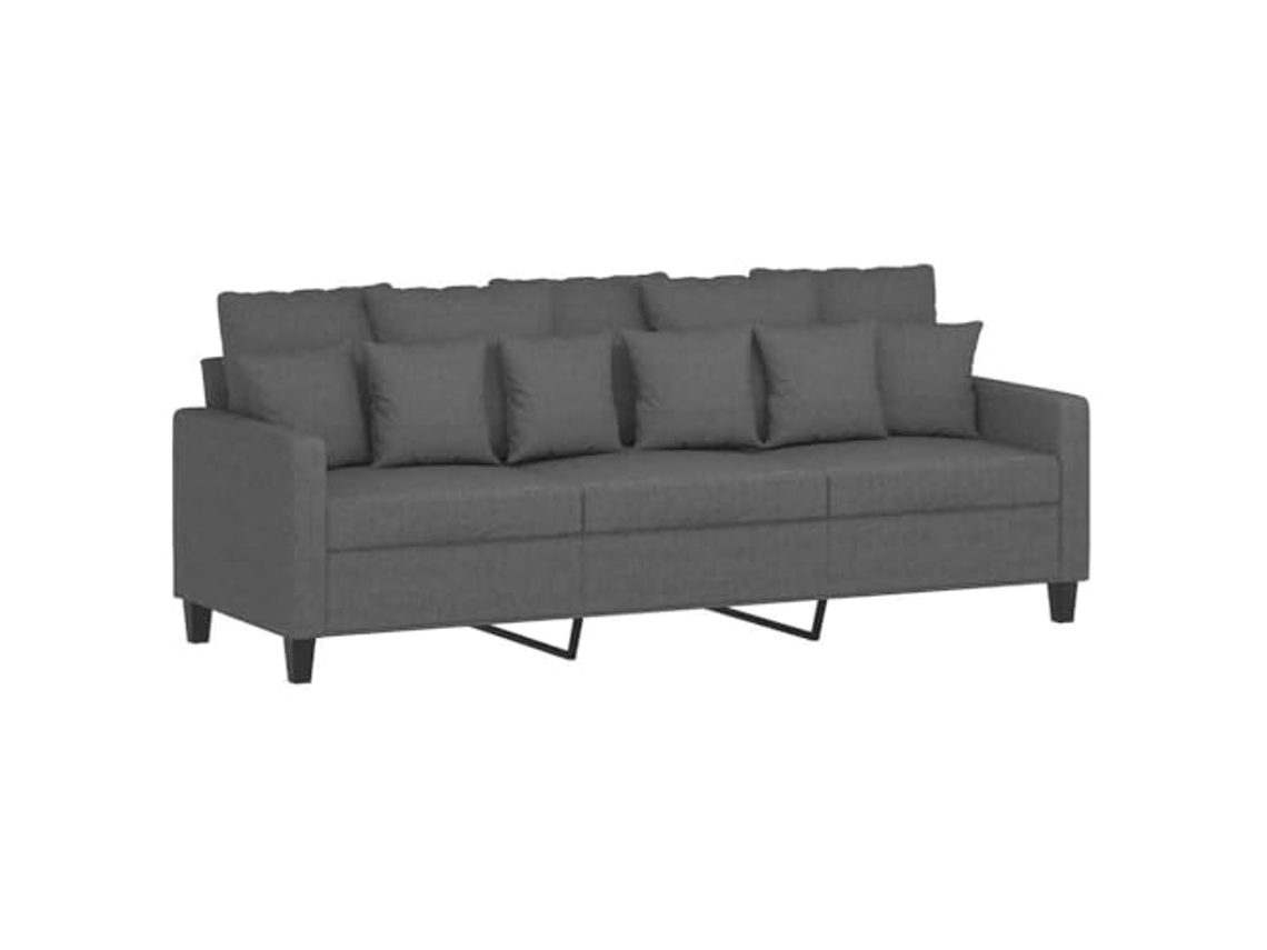 3-seater Sofa, 3-seater Sofas Vidaxl Cinzeto Tecido (n/a)