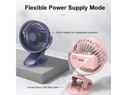 Ventilador de Mesa com Íman Usb 3 Velocidades Pequeno Resfriador LAXISCREED
