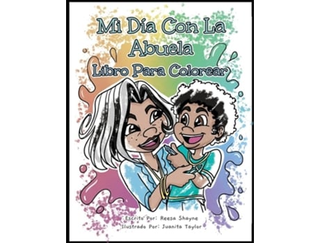 Livro Mi Día con la Abuela Libro Para Colorear de Reesa Shayne (Espanhol)