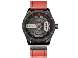 Relógio De Pulso Masculino Curren M8301, Estilo Militar Esportivo, Com Relógio De Quartzo, Data E Pulseira De Couro.