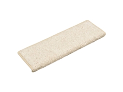 Carpet Stair Tread, Carpet Stair Treads Vidaxl Branco Polipropileno (65 X 21 X 4 Cm)