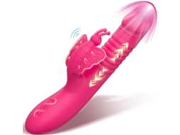 Vibrador Butterfly Thrusting – Brinquedo Para Adulto Com Modos De Vibração E Dildo Thrusting Para Mulher
