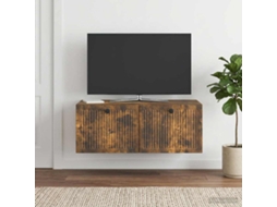 Vidaxl Gabinete De Tv De Parede Carvalho Fumado 78,5 X 41 X 30 Cm