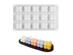Molde De Silicona Para Velas 3d Mini Cubo Burbuja Bola Diy Molde De Silicona Para Chocolate Y Velas