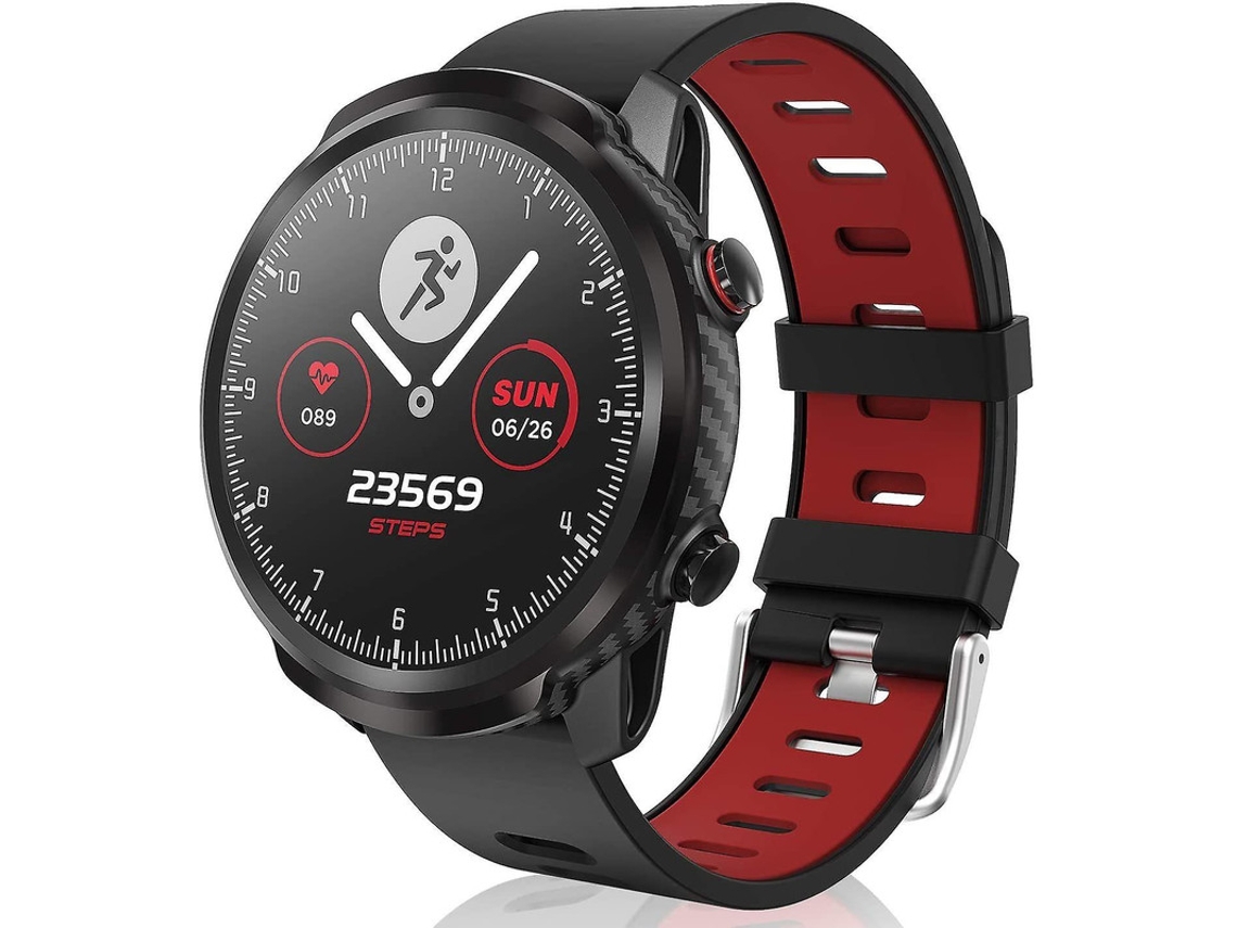 Relógio Desportivo Yizhood Para Mulheres Homem Esporte Com Ip67 À Prova Dágua Com Monitor De Frequência Cardíaca Pedômetro Para Android Ios Vermelho
