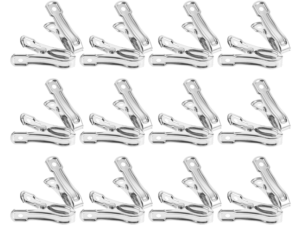 Prendedores De Roupa Operitacx 40em Aço Inoxidável, Bordas Lisas, Sem Rebarbas, Prendedores Resistentes Para Toalhas E