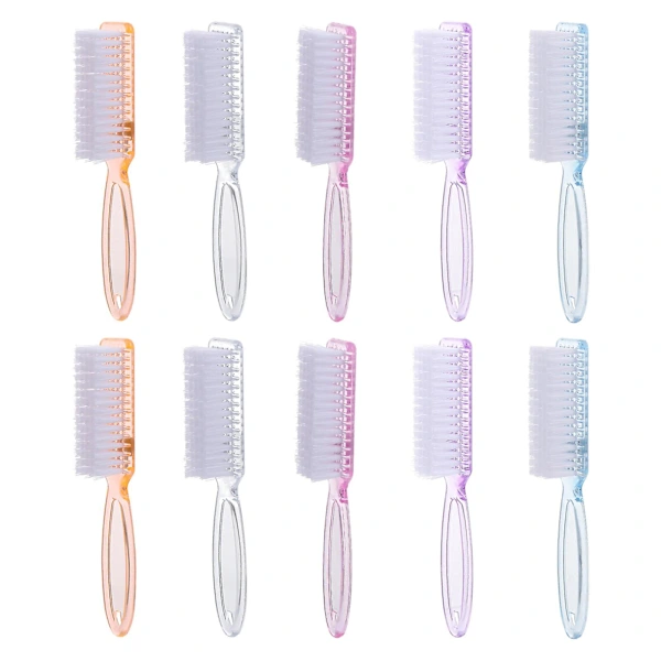 Conjunto Com 10 Escovas Para Limpeza De Unhas E Mãos
