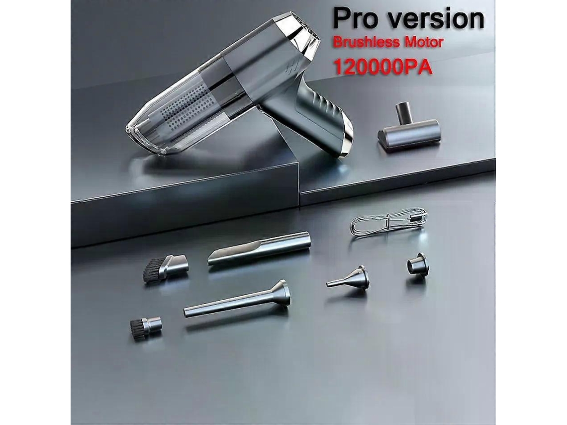 Aspirador De Pó Automotivo 3 Em 1 120000pa, Potente, Robô Aspirador De Pó Sem Fio, Para Casa, Carro, Uso Duplo, Mini Aspirador De Aquaforge