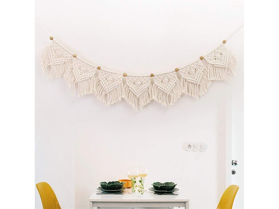 1 Peça de Macramê para Parede, Estilo Boho Chic, Boêmio, Geométrico BRILVIBERA