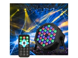 2026 luz de Cena Par com 36 Leds Coloridos, Controle Remoto e Dmx para Festa em Casa, Ktv, Disco, Dj, Clube, Bar
