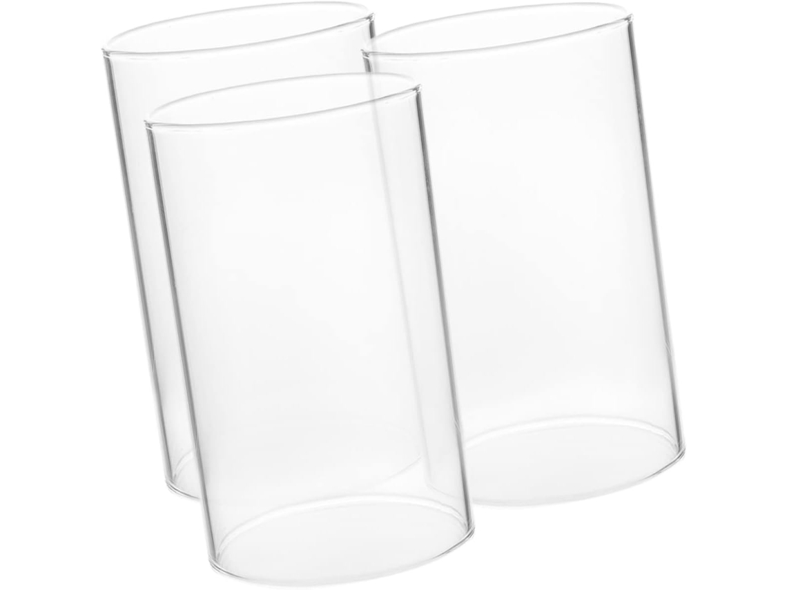Conjunto De 3 Cúpulas De Vidro Transparentes Para Velas.