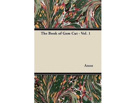 Livro The Book of Gem Cut Vol 1 de Anon (Inglês)