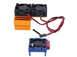 Mali conjunto de Ventiladores Dúplos Esc e Motor Alumínio Plástico para Slash Stampede Rustler Hoss 4x4 Velineon Vxl 3s 5v Ouro