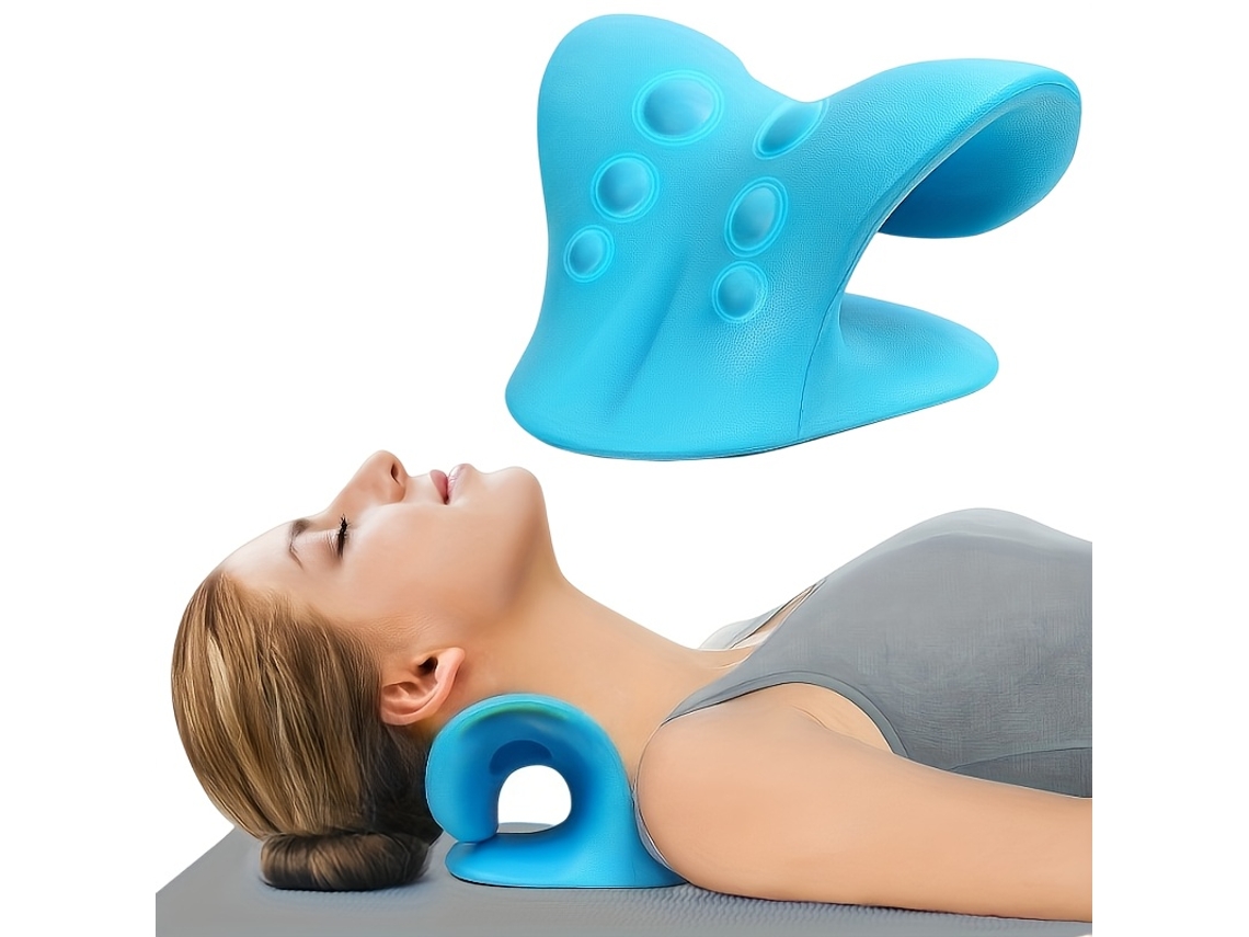 Almofada Cervical em Forma de C - Massagem para Uso Doméstico, Extensor Cervical, Presente de Natal, Compacto, Recarregável, Uso Diário... STELASPLEN