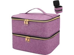 Bolsa Organizadora De Esmaltes (roxa), Comporta 30 Frascos De Esmalte (15ml) - Ideal Para Lâmpada Para Unhass