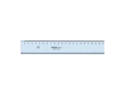 Régua Arda Uni 60 Cm Poliestireno Cinza Fumaça