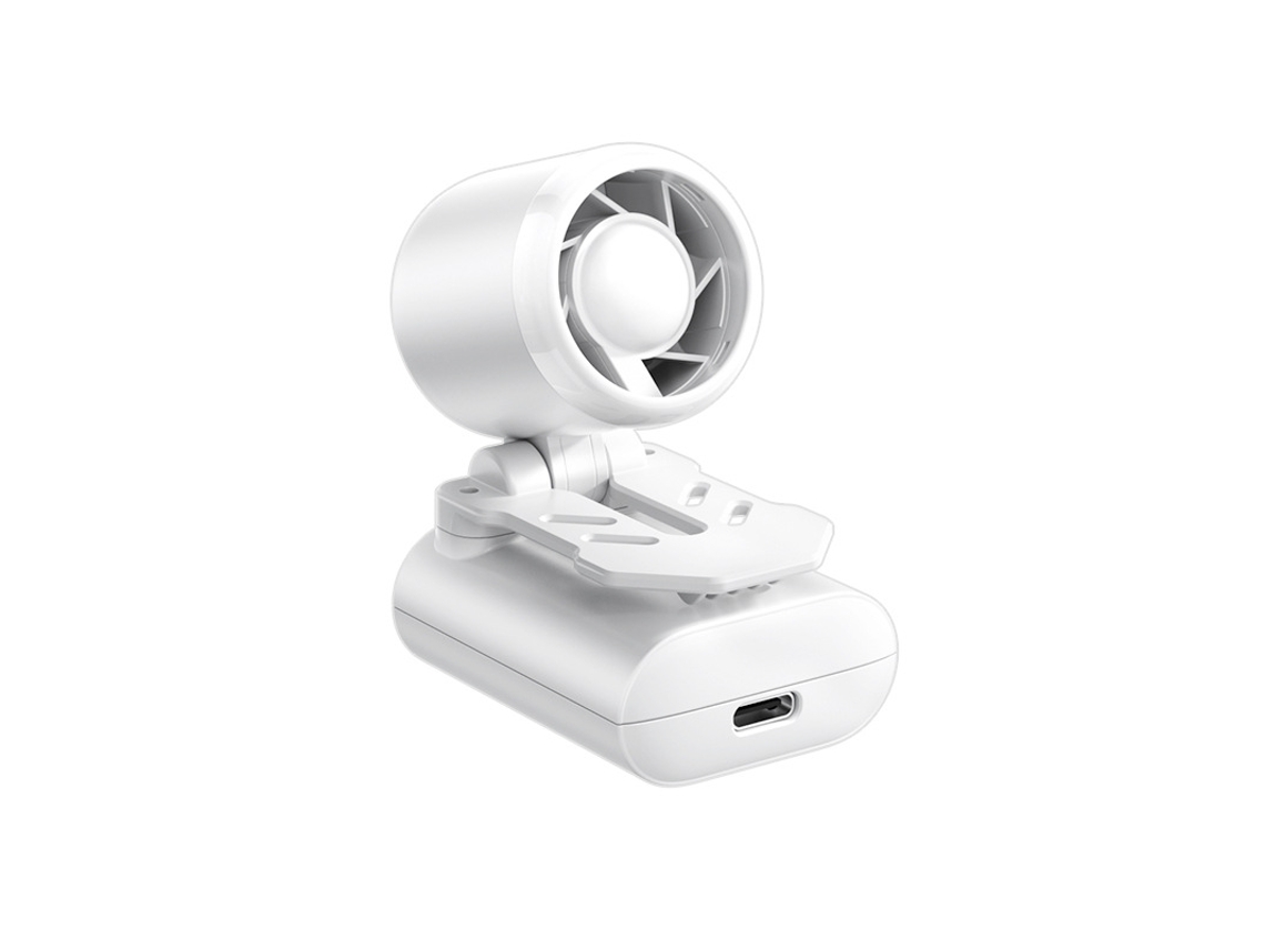 Mini Ventilador Portátil Dobrável com Clipe para Boné, Recarregável Via Usb, Uso Manual e no Carro, com Alça de Ombro, Alta Velocidade CHABERLU