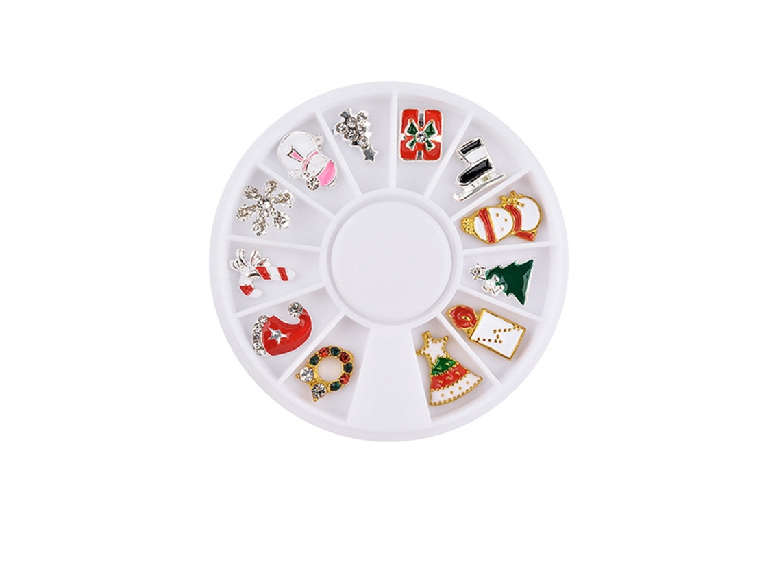 Decoração De Unhas Diy Sereia Com 12 Gradeiras Conjunto De Charms Em Liga De Qualidade Alta