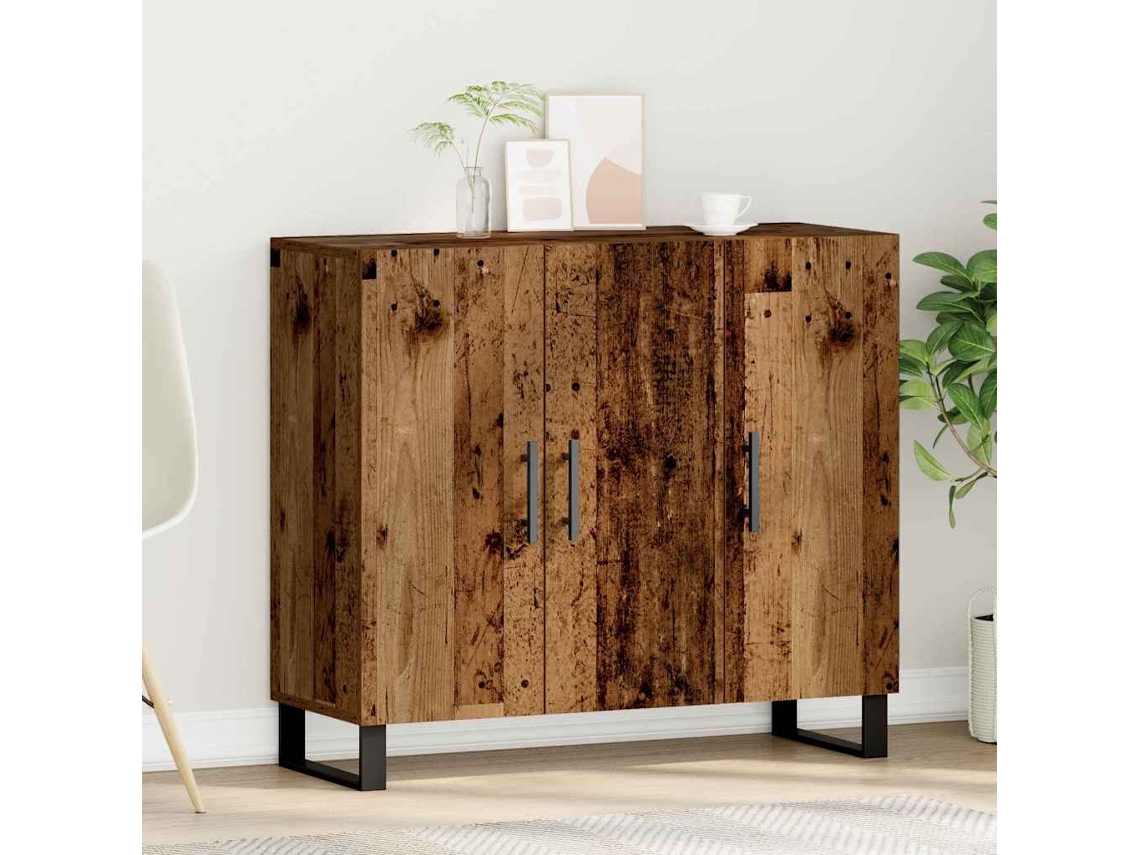 Vidaxl Buffet Madeira Antiga 90 X 34 X 80 Cm Derivados De Madeira
